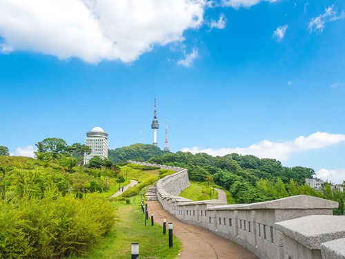南山公園+愛情鎖牆+N首爾塔外觀